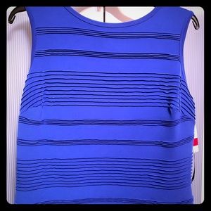 Blue Knee Length dress.